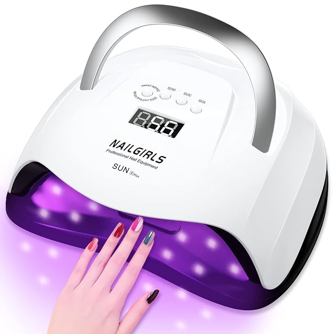 UV LED Nail Lamp, NAILGIRLS 168W Fast UV Light for Nails Gel Polish, Professional Curing with 4 Timer Setting Auto Sensor, LED Gel Nail Dryer for Fingernail and Toenail Home Salon Use, Nail Art Tools-image-31