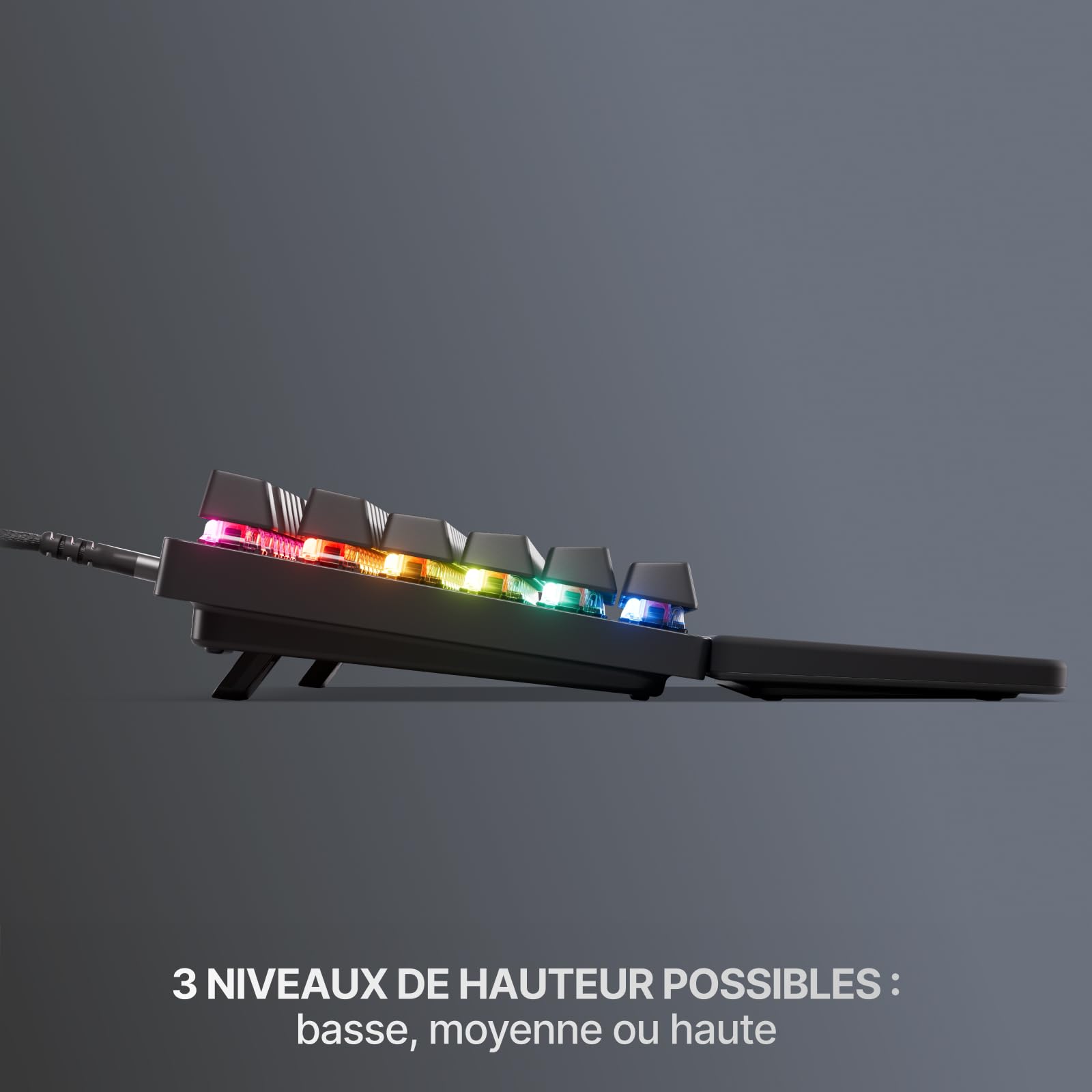 SteelSeries Apex Pro TKL Gen 3 - Clavier Gaming-HyperMagnetic - OmniPoint 3.0 - Actionnement Ajustable - Déclenchement Rapide-Préréglages prêts à Jouer - Toucher Rapide/SOCD - OLED -FR Layout AZERTY