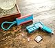 JJC Speicherkarten-Hülle mit USB 3.0 Multifunktions-Kartenleser, schlank, tragbar, Reisehalter, Aufbewahrung für 1 SD + 2 TF + 1 Nano-SIM-Karte (Blau & Pink)