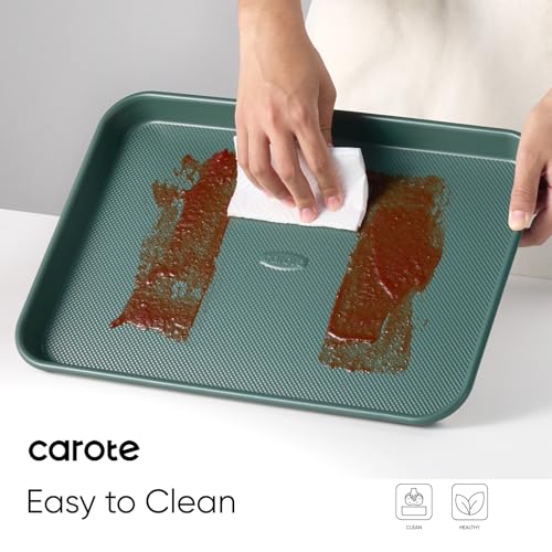 Save 60% on CAROTE 3-Piece Baking Pan Set - Deep Olive Green - Image 3