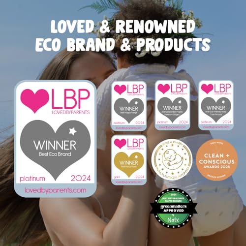 ECO by Naty Nursing Pads – Nipple Pads for Breastfeeding Mothers, Pregnancy and Postpartum, Made from Plant-Based Materials (30 Pads) - Image 6