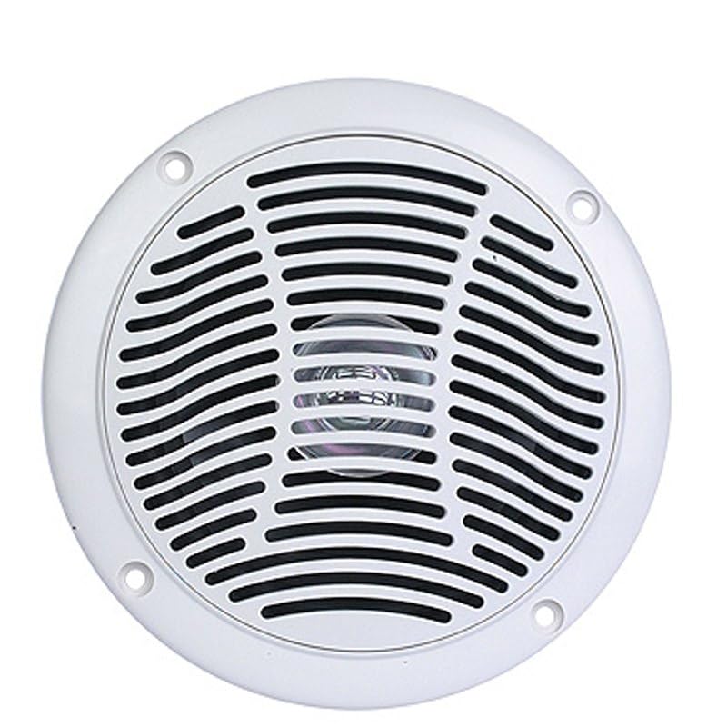 Speaker 15 Watt RMS/ 30 Watt Maximum Frequency Response: 80 Hertz Through 20 Kilohertz Mounting Depth: 1.7 Inch Overall Diameter: 6 Inch White IP65 Waterproof