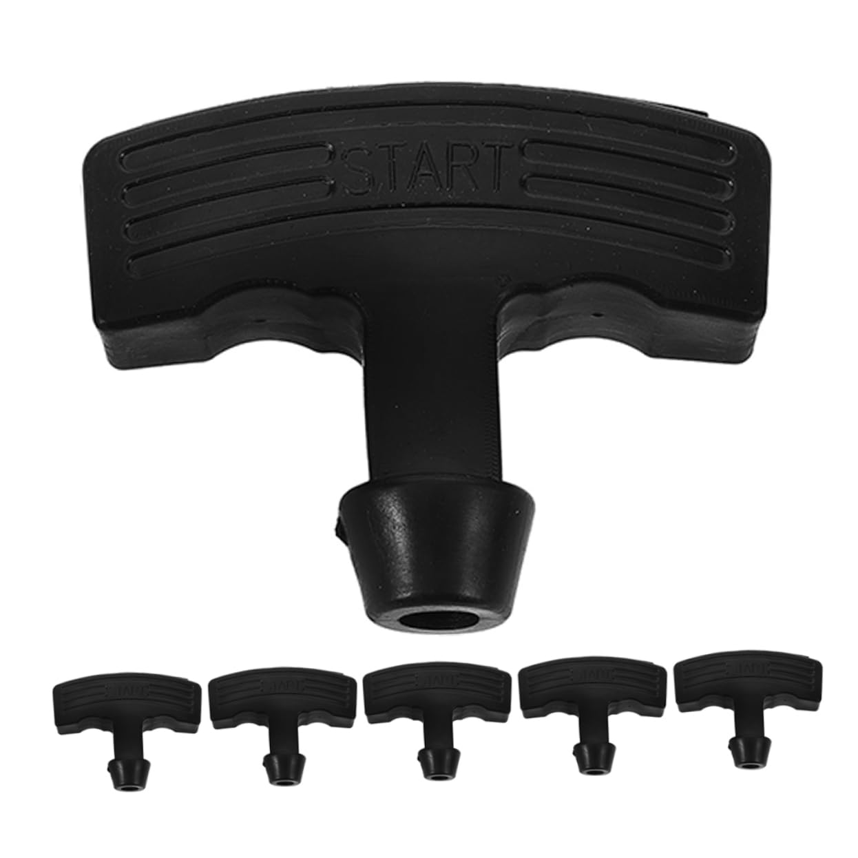 Mikikit 6pcs Lawnmower Pull Cord Handle Replacement Small Engine Handle Comfortable Grip