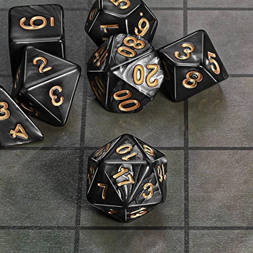 Image of CiaraQ 7pcs Polyhedral Dice Set for Dungeon and Dragons MTG Table Games