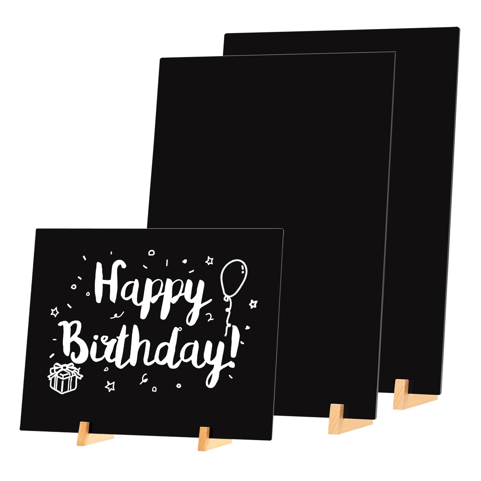 Lavagna Da Tavolo LELADY A3 - 2 Pezzi Cancellabili, Base Legno, Per Messaggi