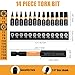 MulWark 14-Piece Security Torx Bit Set – T5-T40 Star Bits Set, 1'' S2 Steel Tamper-Resistant Bits with Magnetic Bit Holder, 1/4