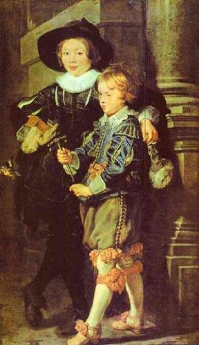 Peinture à l'huile Rubens Albert Nicholas cadeau art historique 8x10