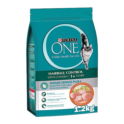 Purina One Dry Cat Food for Hairball Control with Chicken (1.2kg)