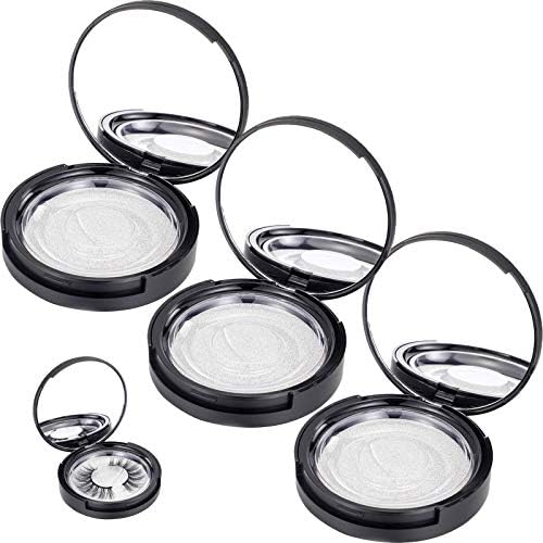 SHEYNIAN 3 Pack Eyelash Storage Case Holder with Mirrow, Empty Eyelash Cases Travel with Lash Holder for for Ladies and Girls