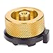 Produktbild Gasbrenner Adapter Gasherd Adapter Outdoor Herd Brenner Adapter Eingang Schraube Typ Konverter Anschluss Ventil Gas Tank Adapter für Camping Wandern(Golden)