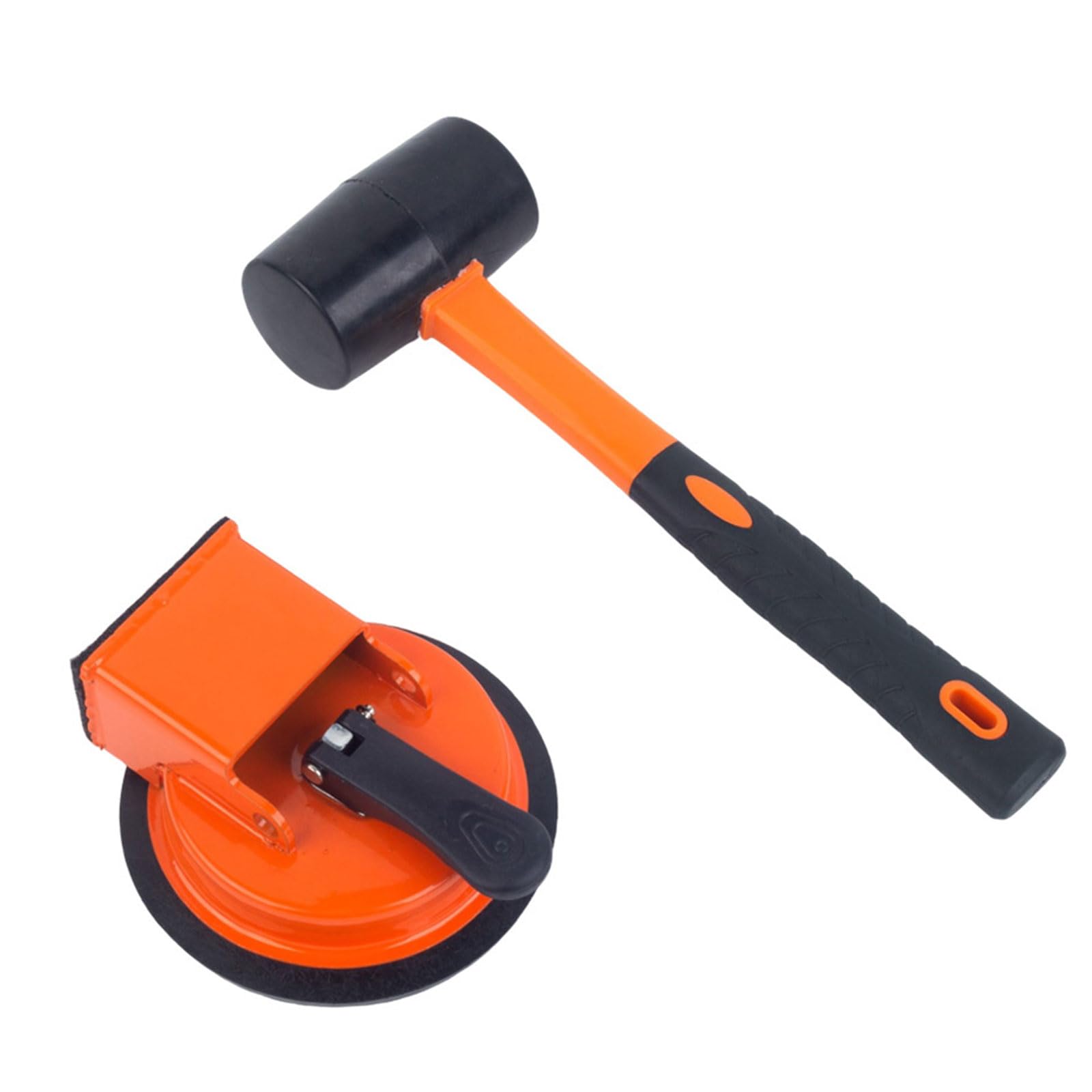 Fromceo Suction Cup Combinat Floor Gaps Fixing Tool Suction Lifter With Strong Adhesion Capability Rubber Hammer For Tiles And Wood Floor Work Tiles Lifting Suction Cup