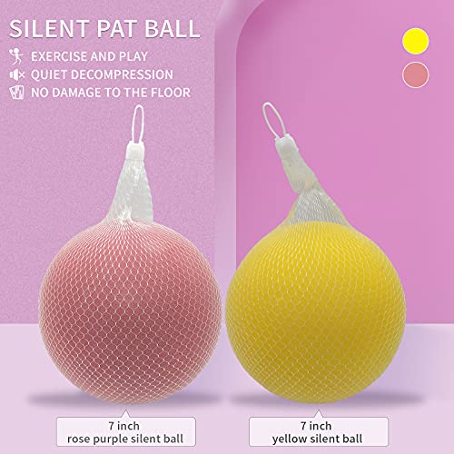 Buhoet 7-Inch Uncoated High Density Foam Ball - for Over 3 Years Old Kids Foam Sports Balls - Soft and Bouncy, Lightweight and Easy to Grasp Foam Silent Balls are Safe for Younger Children (Yellow)