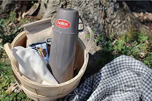 Amazon｜helios[ヘリオス] 卓上用魔法瓶 エレガンス 500ml オリーブ