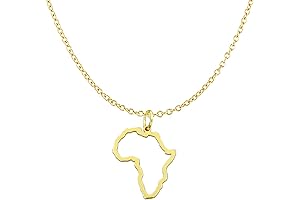14k Gold African Necklace - The Essence of Africa