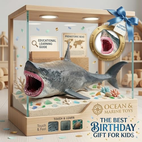Image of Realistic Big Size Ocean Shark Animal Toy for Kids 3+| Attractive Underwater Fish Animals Toys Action Figure for Boys and Girls Birthday Gift for Children Education & Table Top Decoration Item