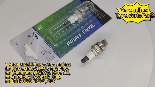 Amazon.com: TORCH Spark Plug AC6RA Replace for NGK CMR6A/1223