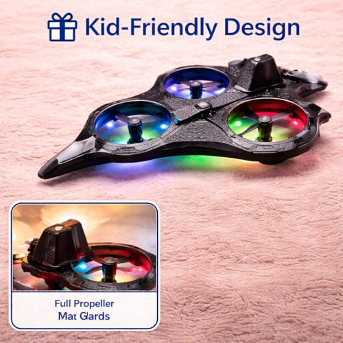 Image of RC Fighter Jet Airplane for Kids & Adults | Remote Control Flying Plane with LED Lights, 360 Flip & Stunt Roll | Rechargeable Easy-to-Fly RC Aircraft (Color as per Stock)