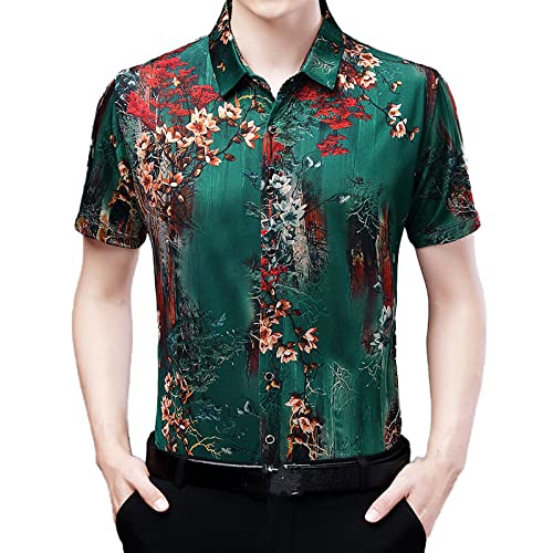 Chemise d'été séchage rapide hommes contre la chaleur en soie glacée