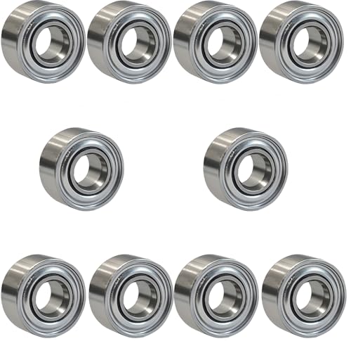 Image of 10 PCS 683ZZ Ball Bearings - 3mm Inner Diameter, 7mm Outer Diameter, 3mm Thickness - Double Shielded, Bearing Steel, Deep Groove Bearings for Various Applications (683-ZZ)