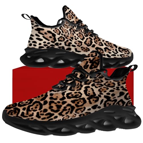 Women's Leopard Print Shoes Cheetah Skin Sneakers Walking Tennis Shoes Gifts for Ladies Girlfriend4