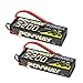 5200mAh RC LiPo Battery Hard Case POVWAY 2S 50C 7.4V with T Plug for RC Cars, RC Truck, RC Airplane, RC Helicopter, Drone,Quadcopter(2Pack)