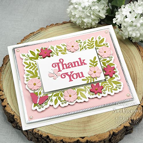 Creative Expressions Sue Wilson-Frames & Tags-Daisy Rectangle-Craft, Metal, Largest die 11.3 x 15.1 cm - Image 4