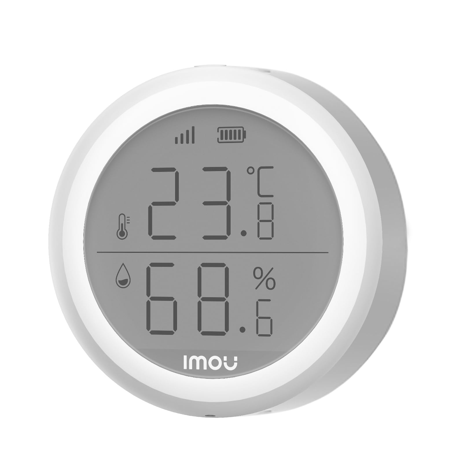 Imou ZTM1 Sensor de temperatura WiFi inalámbrico Sensor de humedad Termómetro interior Higrómetro inteligente inalámbrico Sensor de humedad con alarma y almacenamiento de datos para bebés Home Garage