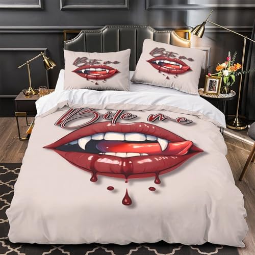 Parure de lit microfibre 3D Uruguay avec fermeture éclair ultra douce - 2