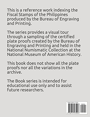 Exploring The Certified Revenue Plate Proofs: Fiscal Revenue Stamps of the Philippines - Plate Proof