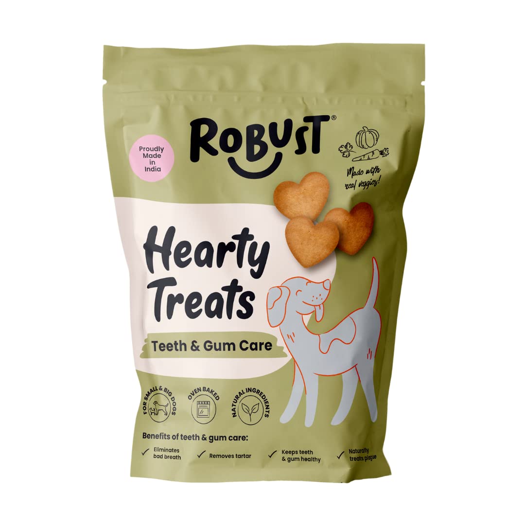Buy ROBUST Hearty Pet Treats (Teeth & Gum Care) with Parsley, Apple, Cherries & Mint Dental