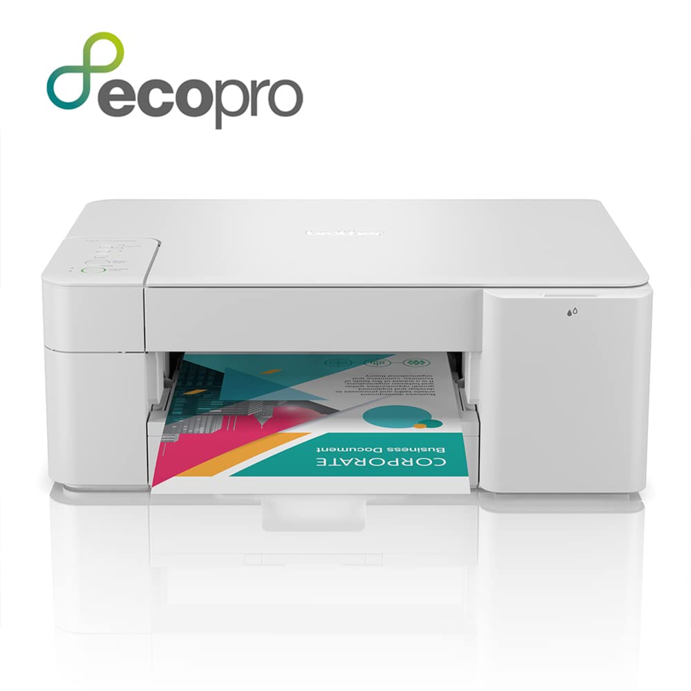 Brother DCP-J1200WE Imprimante à Jet d'encre avec abonnement EcoPro, imprimante à Jet d'encre Couleur sans Fil, 4 Mois d'essai sans Charge, Encre Automatique, 3 en 1 (Impression/Copie/numérisation