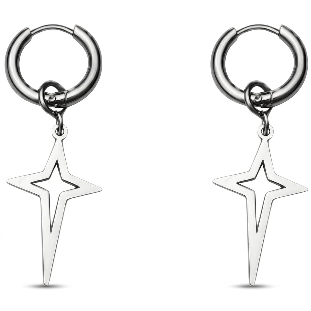 Stardust Earrings for Men & Boys | Studs | Ear Tops | Ear Piece | Birthday Gift | Aesthetic Jewellery | Accessories for Everyday Wear-image-28