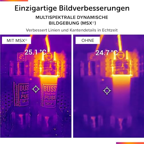 FLIR TG165-X Wärmebildkamera mit Bullseye-Laser: Kommerzielle Infrarotkamera für Gebäudeinspektion, Heizungs-, Lüftungs- und Klimatechnik und Elektrik