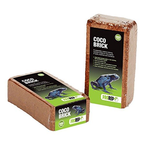 Pro Rep Coco Brick 650g expands 800% - Tortoise Bedding / substrate NATURAL FREE POST (2x 65og block)