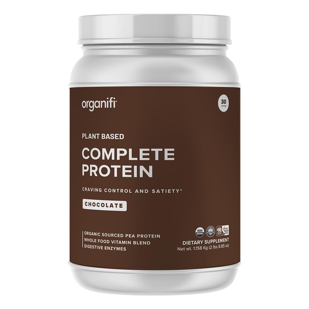 Organifi Proteína em pó sabor chocolate, 30 porções