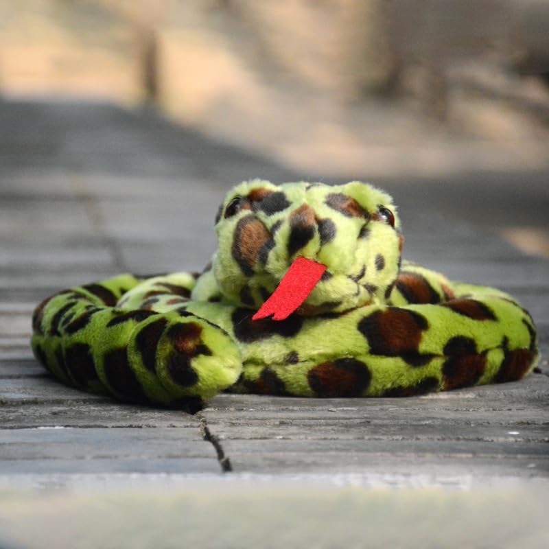 Peluche python extra réaliste et serpent doux flexible pour farce - 3