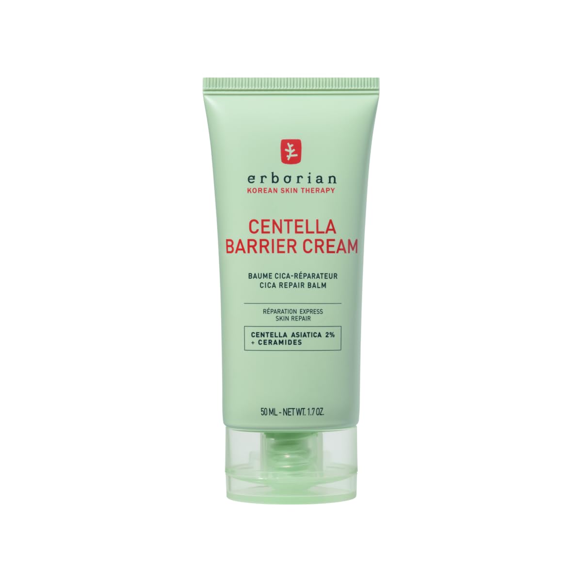 Erborian – Centella Barrier Cream – Cica-Repair-Balsam gegen Rötungen für Gesicht und Körper – Repariert und pflegt die Haut – Koreanische Kosmetik – 50 ml