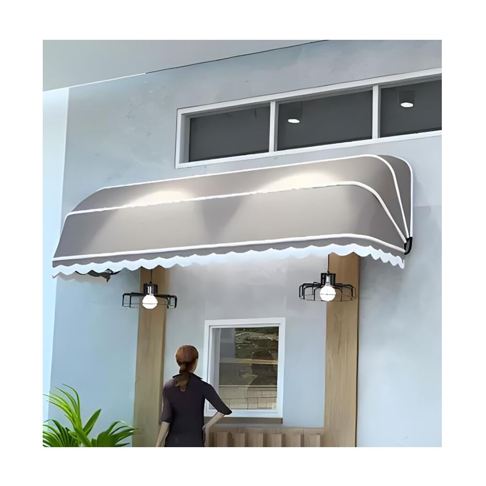 LWJSOCP Retractable ning for Doors & Customizable Canopy for Patio Umbrella Outdoor Sune Weather Resistant Easy Installat Perfect for Garden Use