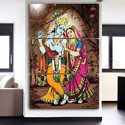 Impression sur Toile Radha Krishna Art Mural d'Exception - 2