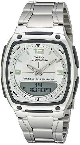 Preisvergleich Produktbild Casio Herren-Armbanduhr Analog - Digital Quarz Edelstahl AW-81D-7AV