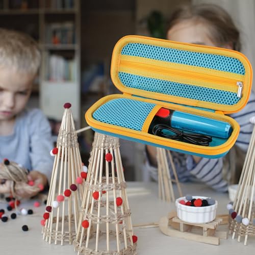 co2CREA Hart Tragbare Schutzhülle Etui Tasche für Bosch Akku Heißklebestift Gluey, Tragetasche kompatibel USB Ladegerät und Kabel, Mini Glue Sticks,Nur Tasche