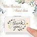 120 Pieces Thank You for Supporting My Small Business Cards Mini Thank You Cards Pink Thank You with Gold Foil Hearts for Online Retailers Small Business Owners 2 x 3.5 Inch