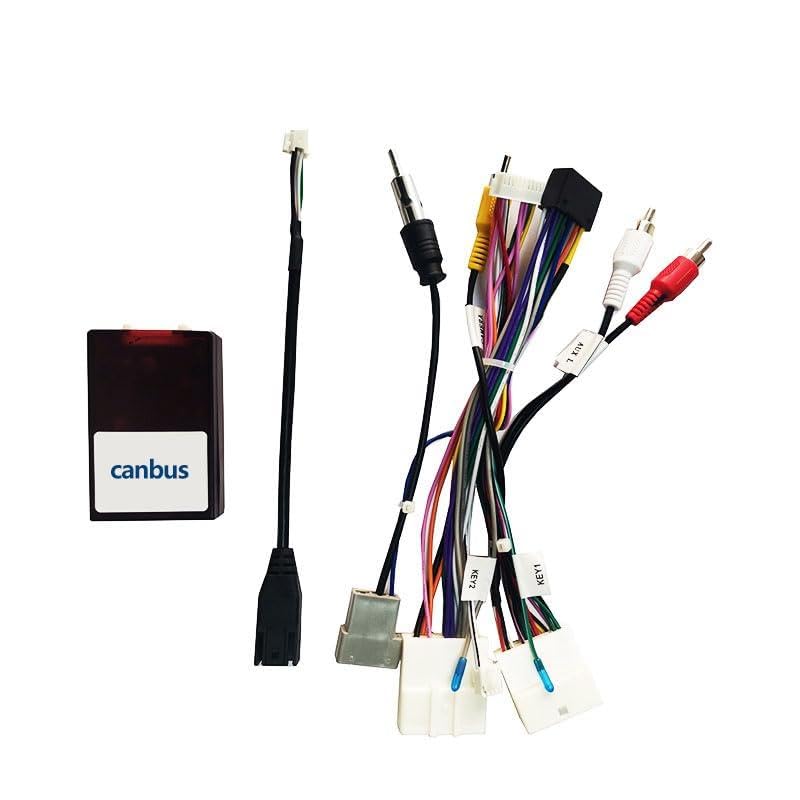 Car for Audio 16PIN Android Power Cable Adapter with Canbus Box for Nissan Sylphy Tiida CD/DVD Player Wiring Harness