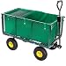 Produktbild Grafner Bollerwagen bis 550kg belastbar, mit herausnehmbarer Plane und Ablage, Abnehmbarer Handgriff, klappbare Seitenwände, luftbereift, Gartenwagen Transportwagen Handwagen Gartenkarre Rasentraktor