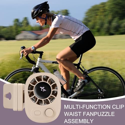 Ventilador de cintura portátil de 1800mAh para combatir el calor al viajar 3