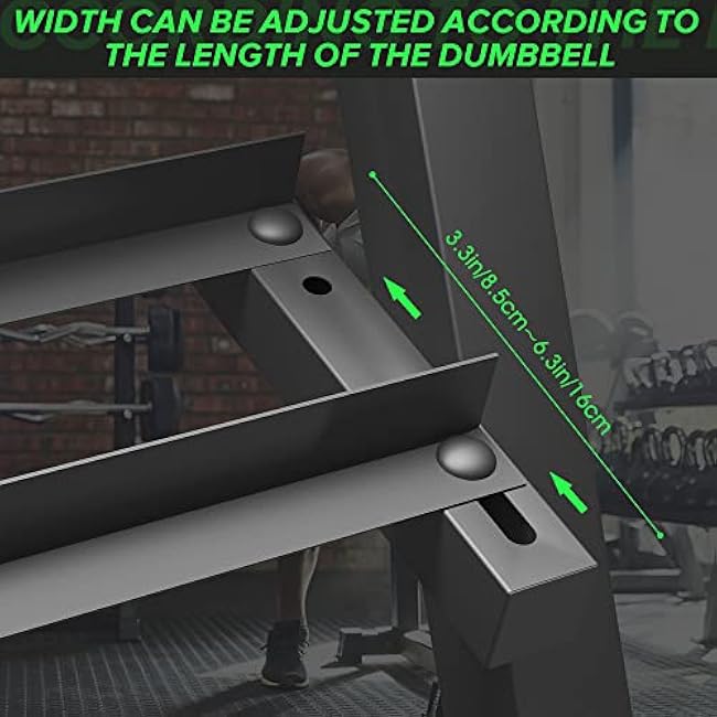 Dumbbell Rack Multifunctional Weight Stand for Home Gym Suitable for Storage of Dumbbell, Weight Plates, and Curl Bar