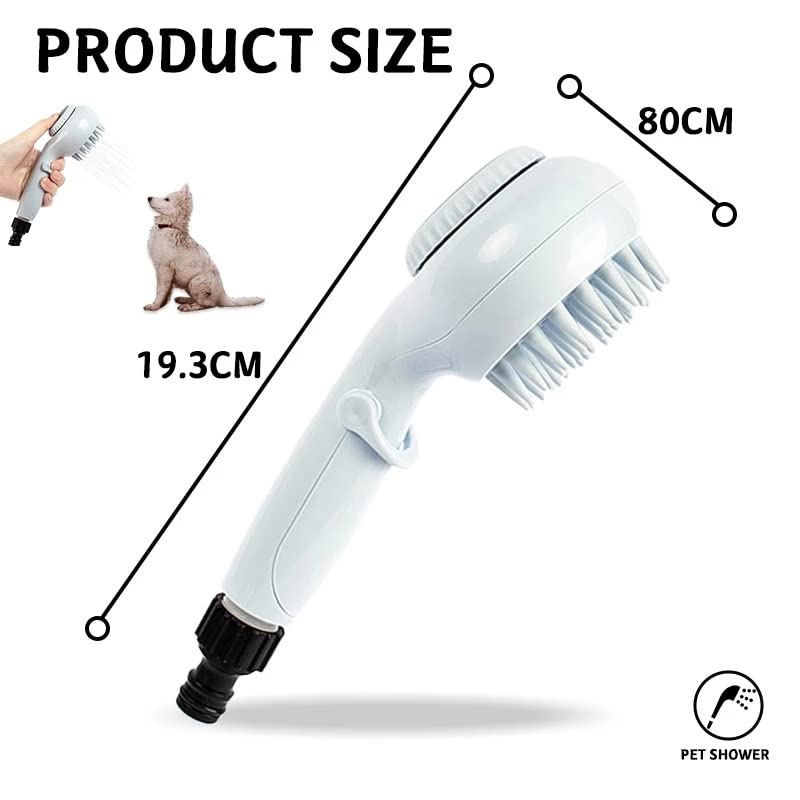 Pet Brush, Pet Brush 2 In 1 Function Pet Shower Massage Dog Cat Bath Brush Hair Grooming Soft Brush For All Pets Health Daily Bath Supplies Pet Brushes