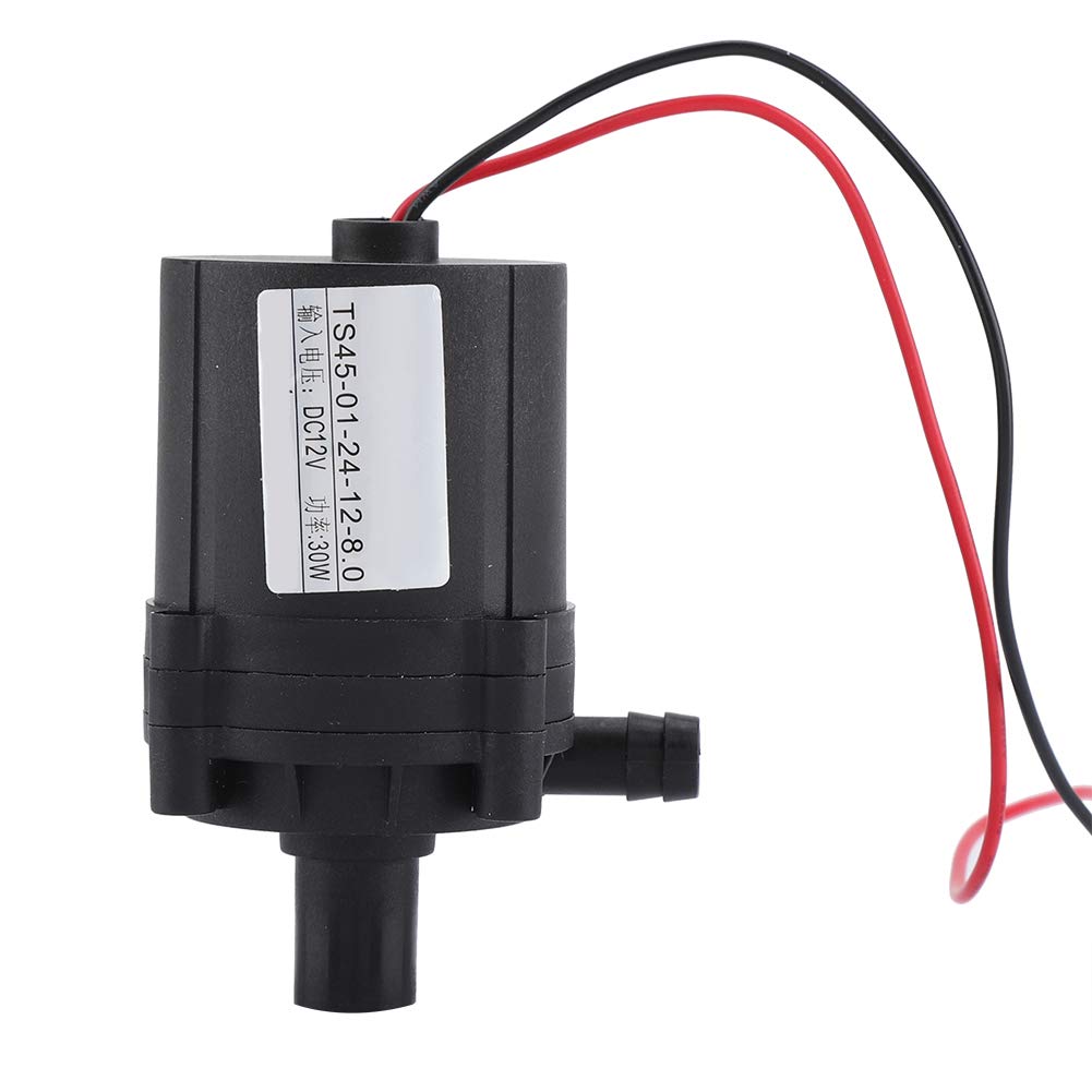 Zerodis 24/12 V DC pompa a flusso d'acqua brushless pompa di circolazione regolabile DC motore pompa per PC System di raffreddamento ad acqua, 12V