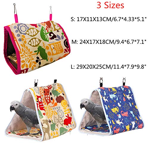 Warm Parrot Cage Bird Cage Bird Supplies Ferret Hammocks Pet Cage Hammock Pet Hammock Winter Bird Bed Hanging Bird House Parrot Hammock Small Pet Bed 2,m
