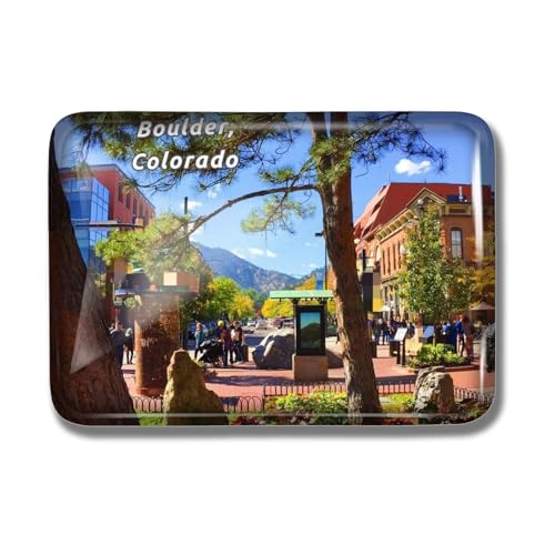 Imán decorativo rectangular de vidrio tipo cristal